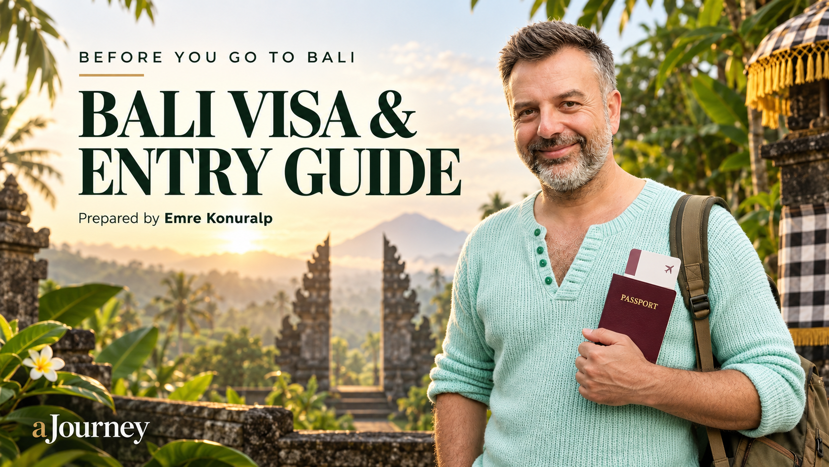 Emre Konuralp presenting the aJourney Bali Visa and Entry Guide